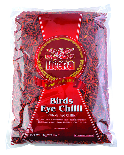 Heera birds eye chilli whole